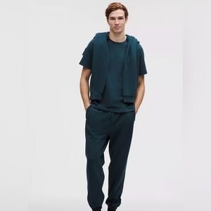 Lululemon Men’s Organic Cotton Classic Fit T-Shirt, Indochine Blue, Size Small